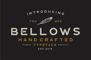 Bellows: A Bold, Handcrafted Font for Creative Projects