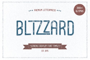 Blizzard: A Bold, Stylish Typeface